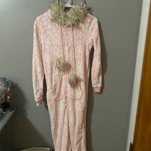 Women’s Pink Christmas Onesie
